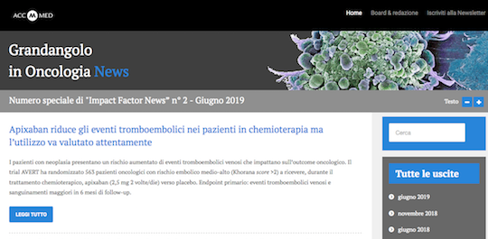 Grandangolo in oncologia News